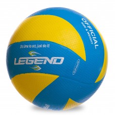 М'яч волейбольний гумовий LEGEND VB-1898 №5 блакитний-жовтий