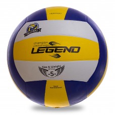 М'яч волейбольний гумовий LEGEND VB-1899 №5 жовтий-білий-синій