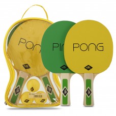 Набір для настільного тенісу DONIC Ping Pong MT-788486 2 ракетки, 3 м'ячі з чохлом