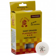 Набір м'ячів для настільного тенісу GIANT DRAGON PLATINUM 40+ 3star MT-6560 6шт кольори в асортименті