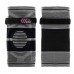 Наколінник бандаж еластичний з фіксуючим ременем KNEE BRACE EZOUS A-07 2шт M-XL сірий-чорний