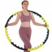 Обруч масажний Хула Хуп SP-Planeta Hula Hoop DOUBLE GRACE MAGNETIC JS-6001 8 секцій жовтий-чорний