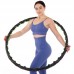 Обруч масажний Хула Хуп SP-Planeta Hula Hoop DOUBLE GRACE MAGNETIC JS-6002 8 секцій чорний