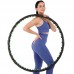 Обруч масажний Хула Хуп SP-Planeta Hula Hoop DOUBLE GRACE MAGNETIC JS-6002 8 секцій чорний