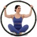 Обруч масажний Хула Хуп SP-Planeta Hula Hoop DOUBLE GRACE MAGNETIC JS-6002 8 секцій чорний