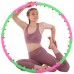 Обруч масажний Хула Хуп SP-Planeta Hula Hoop DOUBLE GRACE MAGNETIC JS-6005 8 секцій салатовий-рожевий