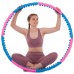 Обруч масажний Хула Хуп SP-Planeta Hula Hoop DOUBLE GRACE MAGNETIC JS-6008 8 секцій рожевий-синій