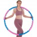 Обруч масажний Хула Хуп SP-Planeta Hula Hoop DOUBLE GRACE MAGNETIC JS-6008 8 секцій рожевий-синій