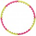 Обруч масажний Хула Хуп SP-Planeta Hula Hoop SPORT HOOP JS-6013 8 секцій рожевий-лимонний
