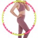 Обруч масажний Хула Хуп SP-Planeta Hula Hoop SPORT HOOP JS-6013 8 секцій рожевий-лимонний
