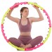 Обруч масажний Хула Хуп SP-Planeta Hula Hoop SPORT HOOP JS-6013 8 секцій рожевий-лимонний