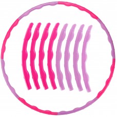 Обруч складний Хула Хуп Hula Hoop SP-Sport BARBIE FI-5948 8 секцій фіолетовий-рожевий