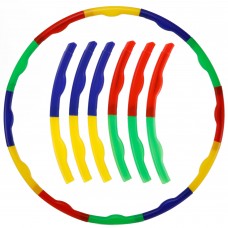 Обруч складний Хула Хуп Hula Hoop SP-Sport FI-306 6 секцій двоколірний різнокольоровий