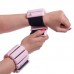 Обтяжувачі-браслети для рук ніг з силіконовим покриттям Zelart FITNESS BRACELETS FI-2237 2x0,5кг рожевий
