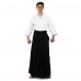 Одяг для Kendo, Iaido Aikido тренерувальний костюм Кендо, топи кендоги шани Хакама SP-Sport CO-8873 155-190см білий-чорний