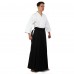 Одяг для Kendo, Iaido Aikido тренерувальний костюм Кендо, топи кендоги шани Хакама SP-Sport CO-8873 155-190см білий-чорний