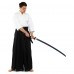 Одяг для Kendo, Iaido Aikido тренерувальний костюм Кендо, топи кендоги шани Хакама SP-Sport CO-8873 155-190см білий-чорний