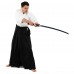 Одяг для Kendo, Iaido Aikido тренерувальний костюм Кендо, топи кендоги шани Хакама SP-Sport CO-8873 155-190см білий-чорний