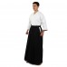 Одяг для Kendo, Iaido Aikido тренерувальний костюм Кендо, топи кендоги шани Хакама SP-Sport CO-8873 155-190см білий-чорний