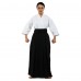 Одяг для Kendo, Iaido Aikido тренерувальний костюм Кендо, топи кендоги шани Хакама SP-Sport CO-8873 155-190см білий-чорний