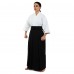 Одяг для Kendo, Iaido Aikido тренерувальний костюм Кендо, топи кендоги шани Хакама SP-Sport CO-8873 155-190см білий-чорний