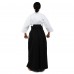 Одяг для Kendo, Iaido Aikido тренерувальний костюм Кендо, топи кендоги шани Хакама SP-Sport CO-8873 155-190см білий-чорний