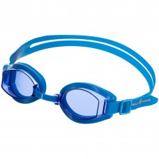 Окуляри для плавання дорослі MadWave SIMPLER M042409 блакитний-білий