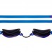 Окуляри для плавання юніорські райдужні лінзи MadWave AQUA RAINBOW JUNIOR M041505 синій