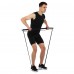 Палиця-тренажер PORTABLE RESISTANCE WEIGHT BAND BAR EZOUS R-01 чорний-фіолетовий