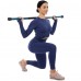 Палка гімнастична 3-х секційна Бодібар Body Bar Zelart FI-9994-4 вага 4кг чорний-блакитний