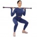 Палка гімнастична 3-х секційна Бодібар Body Bar Zelart FI-9994-8 вага 8кг черный-фиолетовый