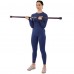 Палка гімнастична 3-х секційна Бодібар Body Bar Zelart FI-9994-8 вага 8кг черный-фиолетовый