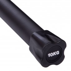 Палка гімнастична Бодибар Body Bar Zelart FI-1251-10 вага 10кг чорний
