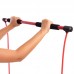 Палка гімнастична бодібар для фітнесу з еспандерами Body Shaper Stick PS F-932 1м чорний-червоний