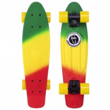 Пенні борд Penny Board круїзер пластиковий 22" FISH COLOR SK-402-11 салатовий-жовтий-червоний