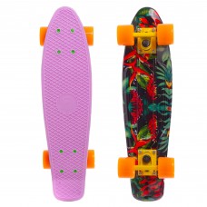 Пенні борд Penny Board круїзер пластиковий 22" FISH SK-4442-3 фіолетовий