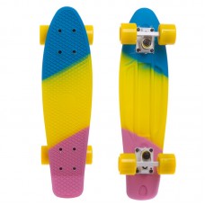 Пенні борд Penny Board круїзер пластиковий RUBBER SOFT 22" FISH SK-412-8 кольори в асортименті
