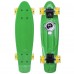 Пенні борд Penny Board круїзер пластиковий з колесами які світяться FISH SK-405-8 салатовий-чорний-жовтий