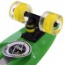 Пенні борд Penny Board круїзер пластиковий з колесами які світяться FISH SK-405-8 салатовий-чорний-жовтий
