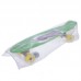 Пенні борд Penny Board круїзер пластиковий з колесами які світяться FISH SK-405-8 салатовий-чорний-жовтий