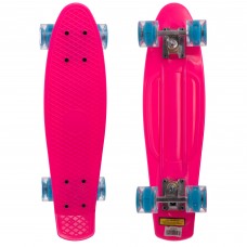 Пенні борд Penny Board круїзер пластиковий з колесами які світяться SP-Sport SK-5672-4 рожевий-блакитний