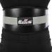 Пояс атлетичний для обтяження шкіряний з ланцюгом та карабіном EZOUS SOFT DIP BELT N-05 спинка-19см чорний-сірий