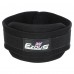 Пояс атлетичний для обтяження текстильний з ланцюгом та карабіном EZOUS DIP BELT SOFT STRAP N-03 спинка-16см чорний