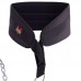 Пояс атлетичний для обтяження текстильний з ланцюгом та карабіном VALEO Dipping Belt TA-4422 спинка-17см чорний