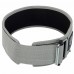 Пояс атлетичний посилений регульований QUICK LOCKING WEIGHTLITING BELT EZOUS O-02 спинка-10см розмір S-L сірий
