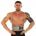 Пояс атлетичний посилений регульований QUICK LOCKING WEIGHTLITING BELT EZOUS O-02 спинка-10см розмір S-L сірий