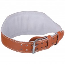 Пояс атлетичний шкіряний Zelart SB-165056 спинка-15см розмір-XS-XXL коричневий