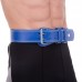 Пояс атлетичний шкіряний Zelart SB-165080 спинка-10см розмір-XS-XXL синій