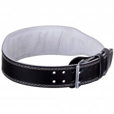 Пояс атлетичний шкіряний Zelart SB-165085 спинка-10см розмір-XS-XXL чорний