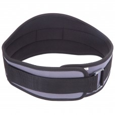 Пояс атлетичний текстильний Zelart SB-165506 спинка-15см розмір-XS-XXL сірий